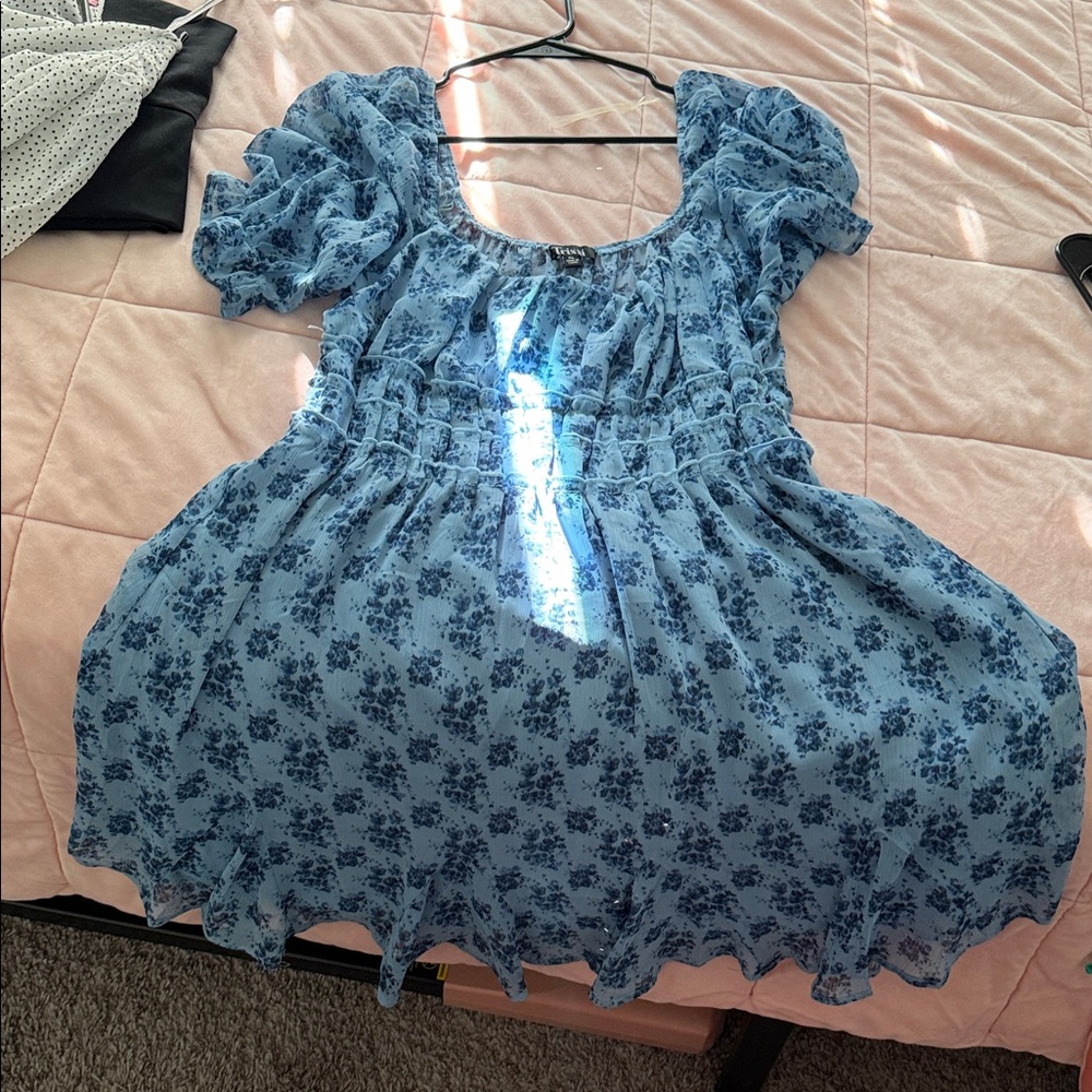 Blue Floral Dress